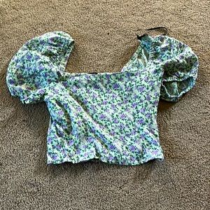 Floral green t-Shirt from forever 21.